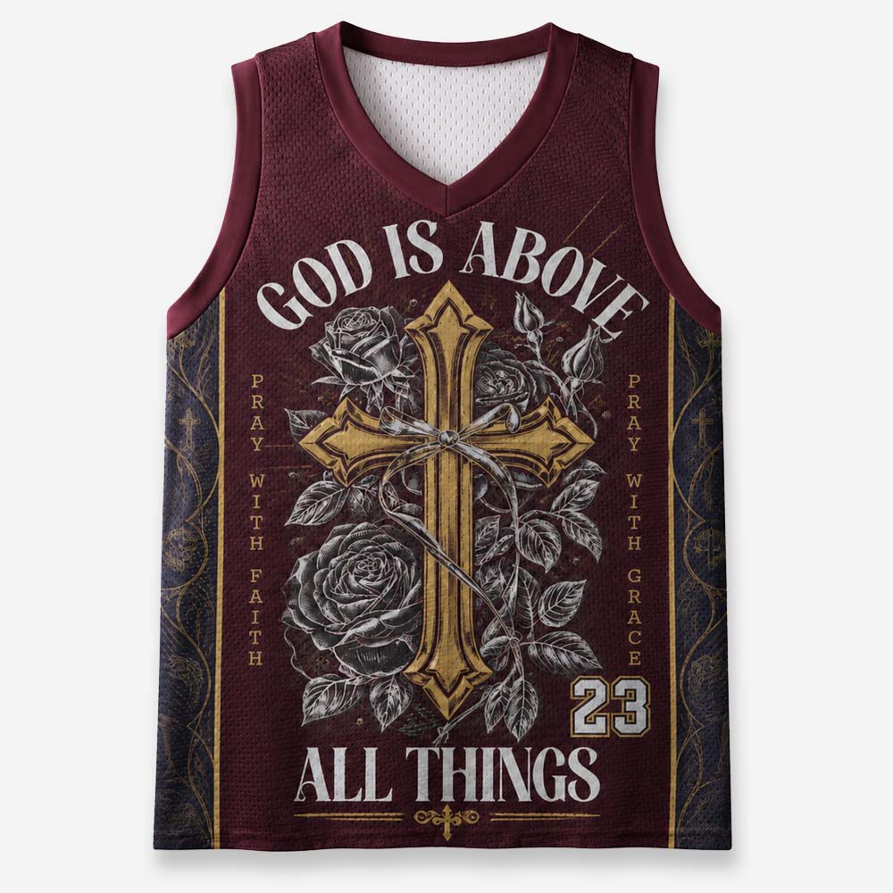 Sovereign Grace Blade Floral Graphic Mesh Jersey Tank Top