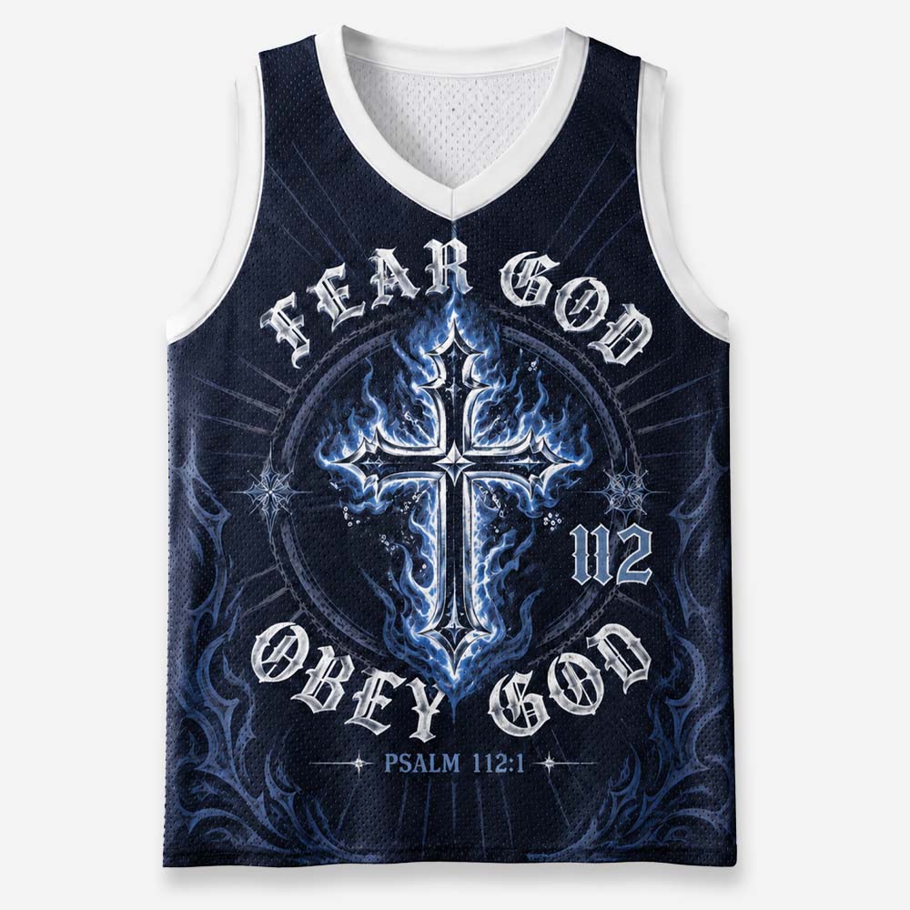 Blazing Aegis Faithbound Emblem Graphic Mesh Jersey Tank Top