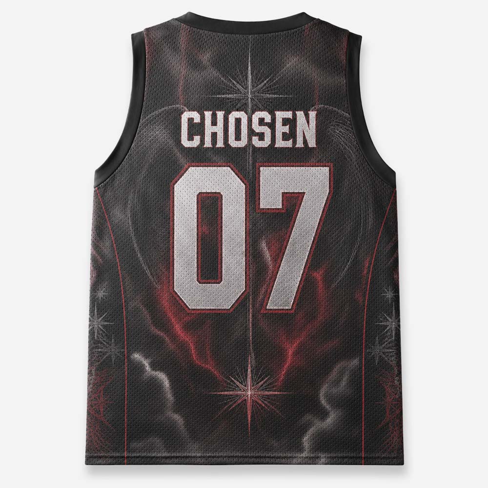 Angel Graphic Mesh Jersey Tank Top