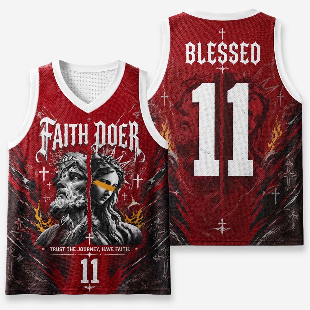 Split Statue Graphic Mesh Jersey Tank Top