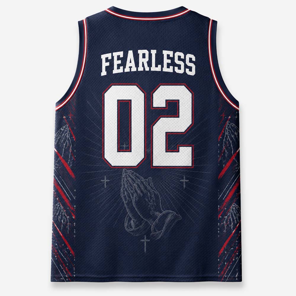 Clasped Hands Graphic Mesh Jersey Tank Top