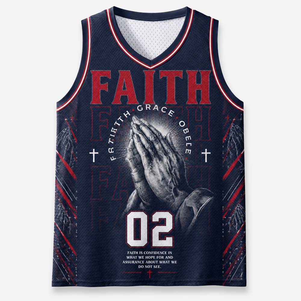 Clasped Hands Graphic Mesh Jersey Tank Top