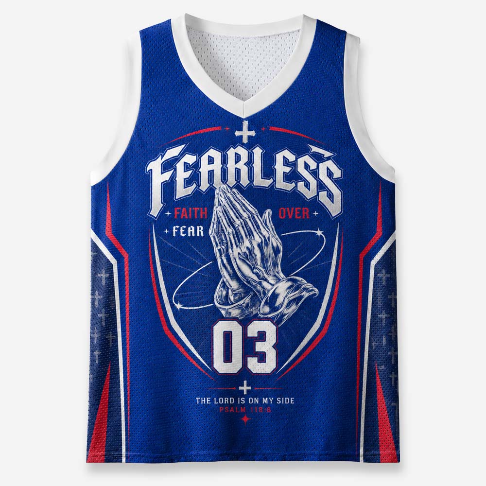 Fearless Graphic Mesh Jersey Tank Top