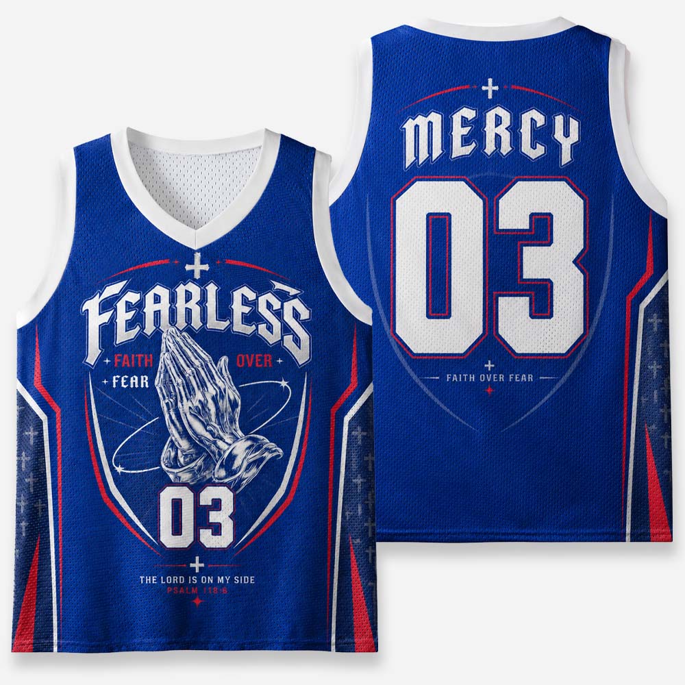 Fearless Graphic Mesh Jersey Tank Top