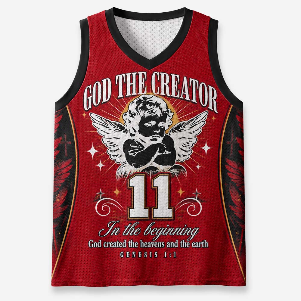 Angel Graphic Graphic Mesh Jersey Tank Top