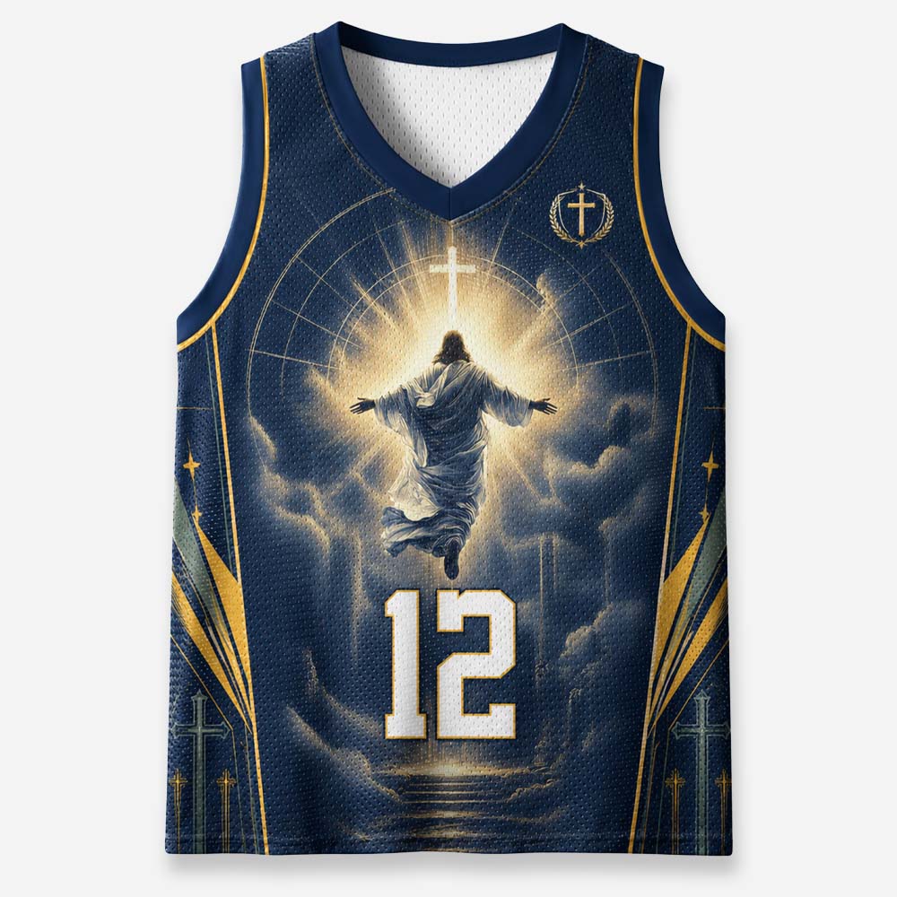 Rise In Light Graphic Mesh Jersey Tank Top