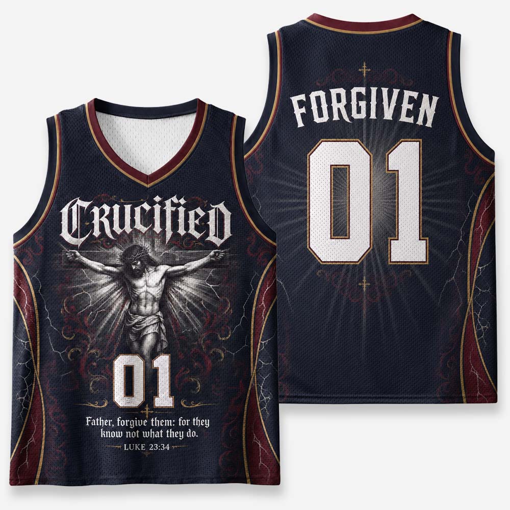 Forgiveness Graphic Mesh Jersey Tank Top