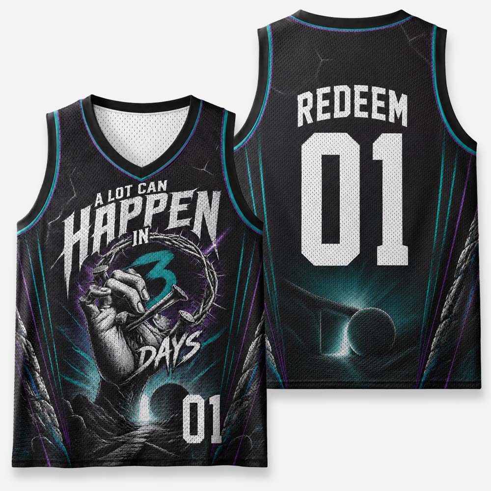 A Lot Can Happen In 3 Days Graphic Mesh Jersey Tank Top