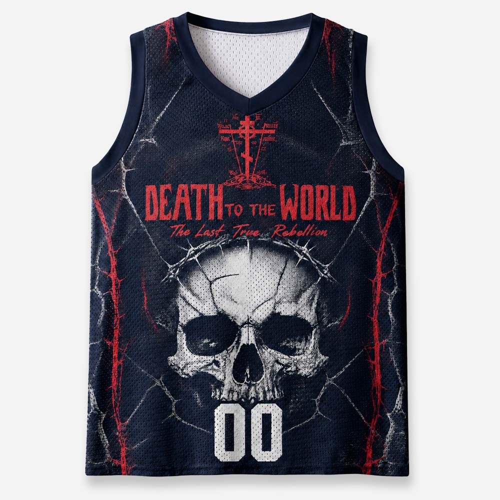 Death to The World Graphic Mesh Jersey Tank Top