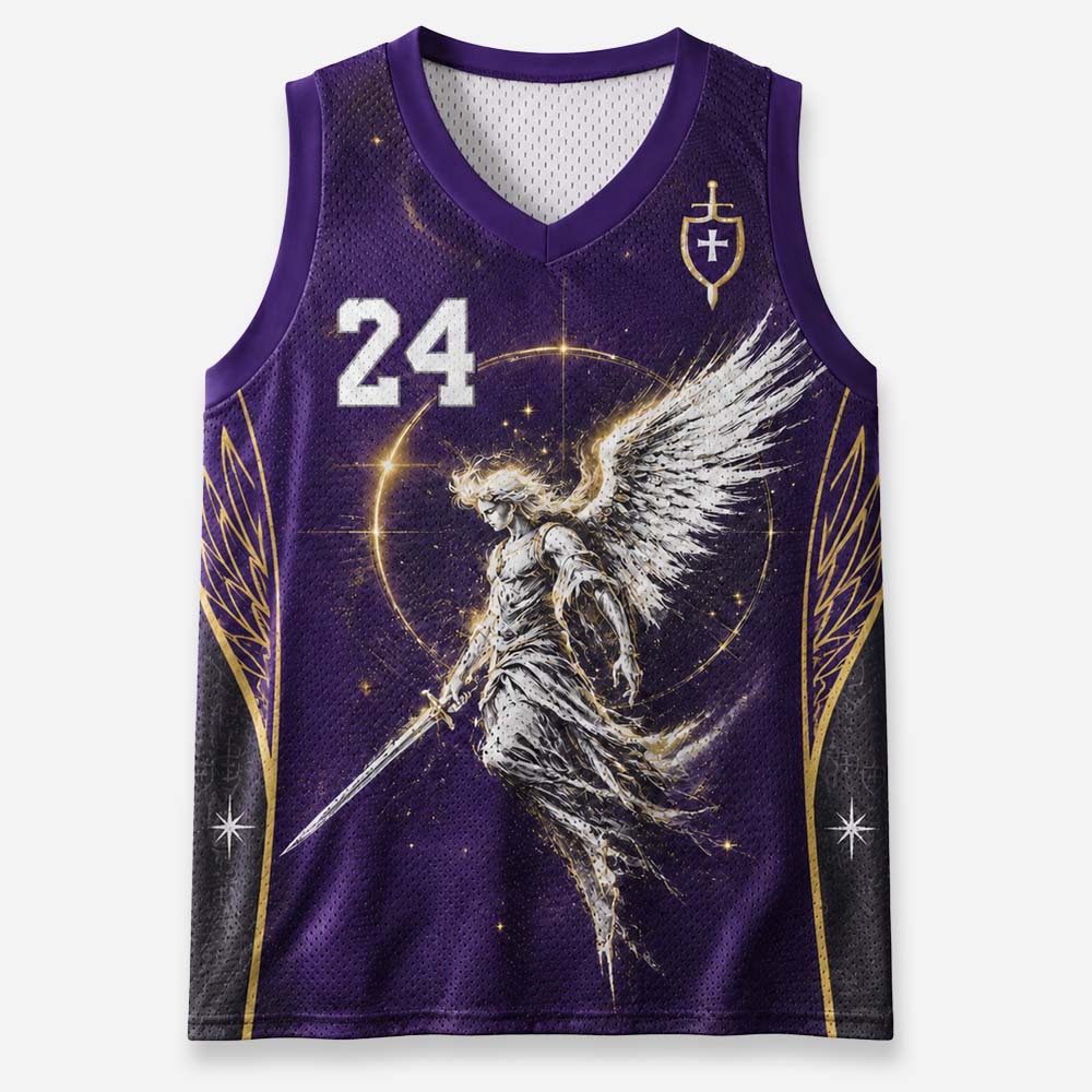 Winged Sentinel Graphic Mesh Jersey Tank Top