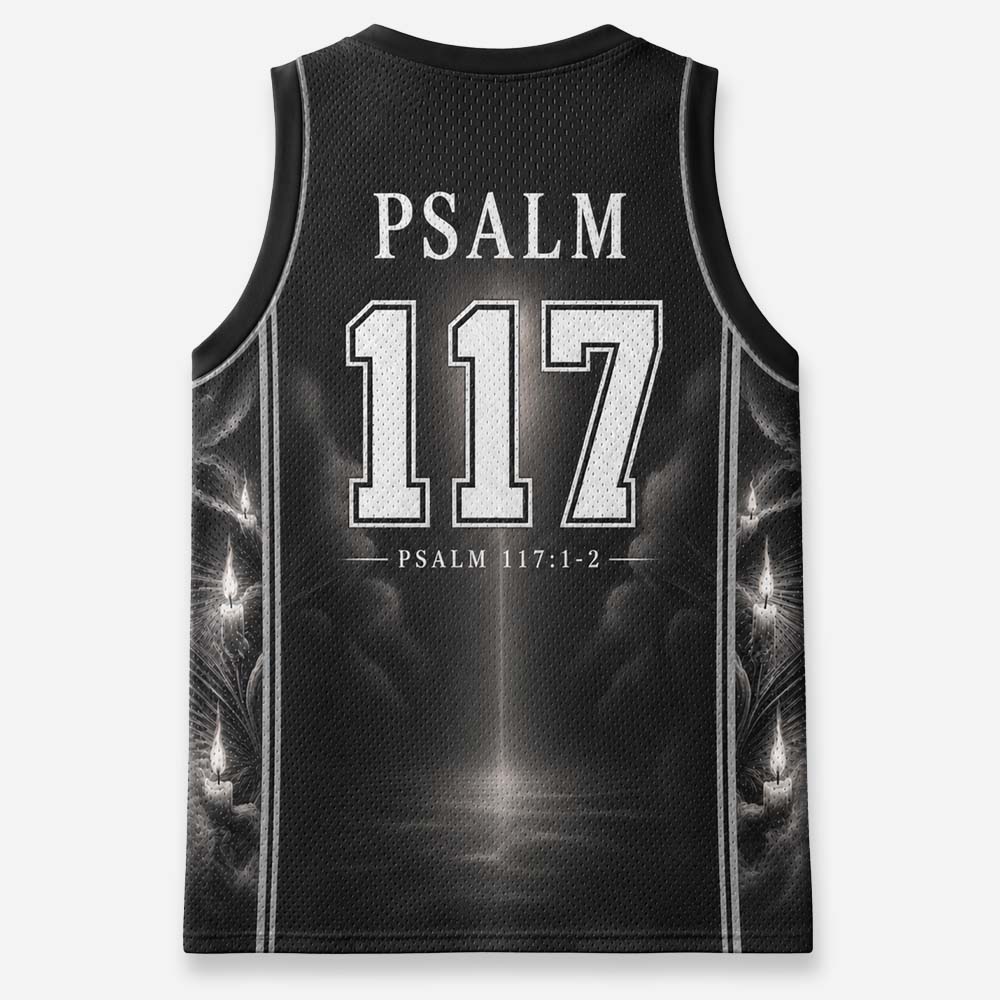 Praise Graphic Mesh Jersey Tank Top