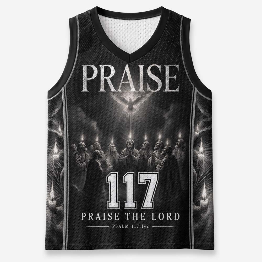 Praise Graphic Mesh Jersey Tank Top