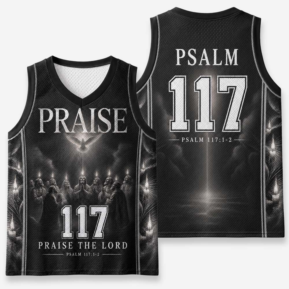 Praise Graphic Mesh Jersey Tank Top