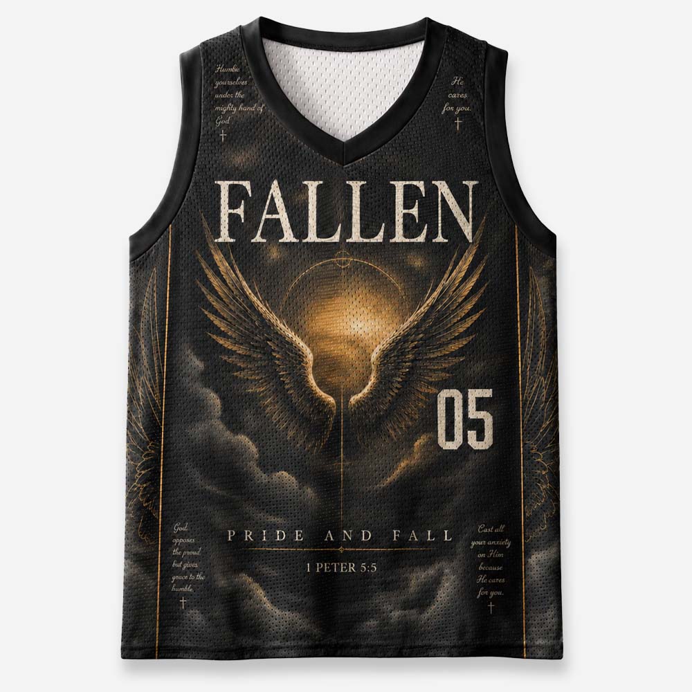 Fallen Graphic Mesh Jersey Tank Top