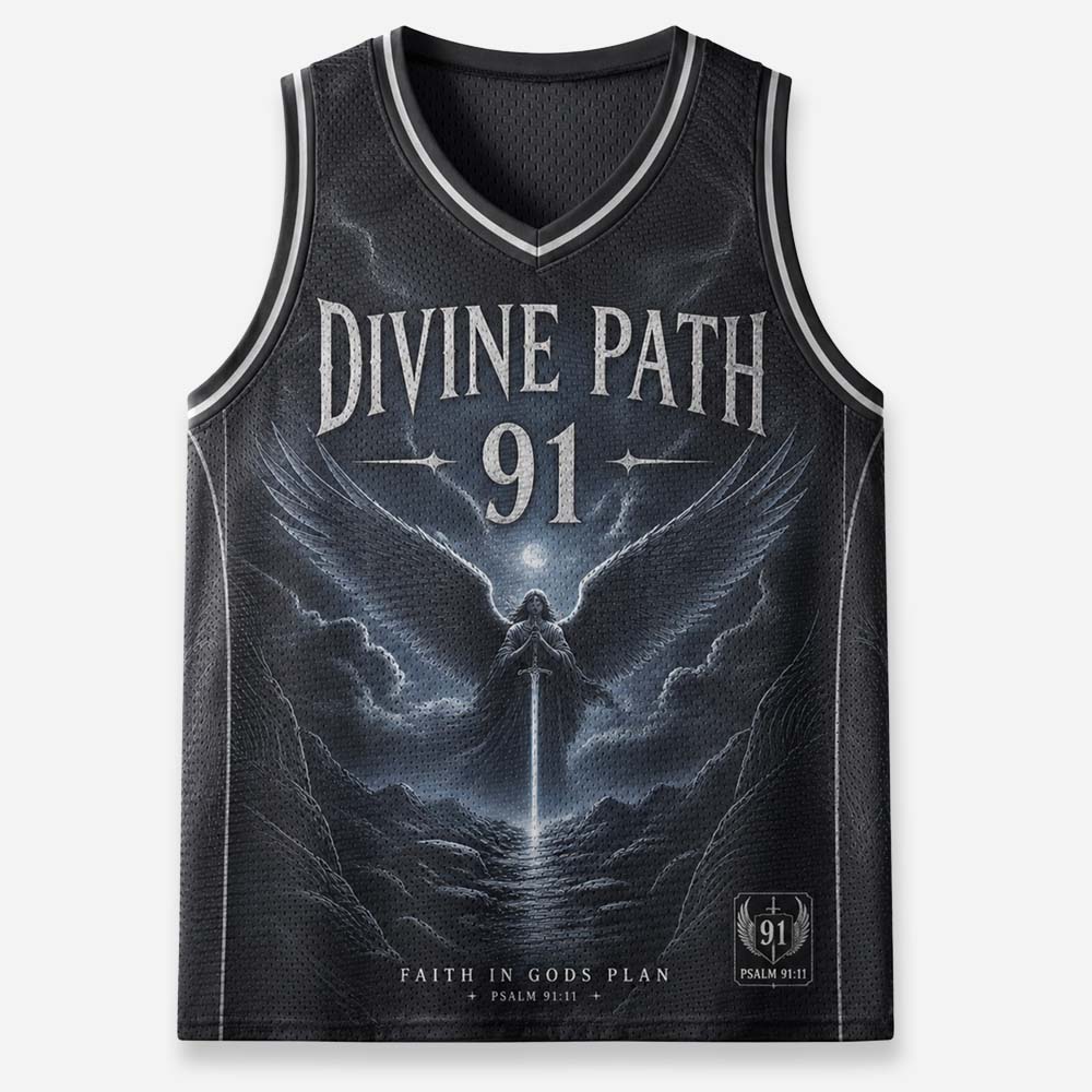 Angel Path Graphic Mesh Jersey Tank Top