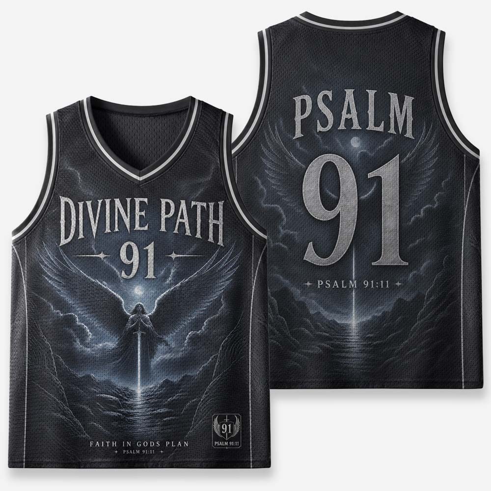 Angel Path Graphic Mesh Jersey Tank Top
