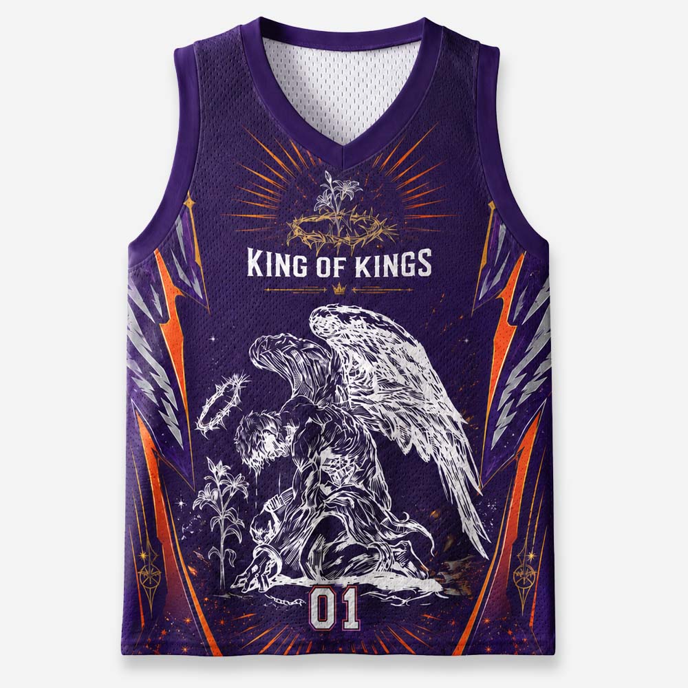 Angel Crown Graphic Mesh Jersey Tank Top