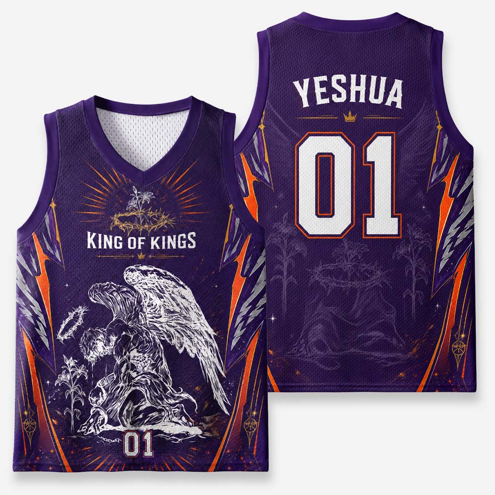 Angel Crown Graphic Mesh Jersey Tank Top