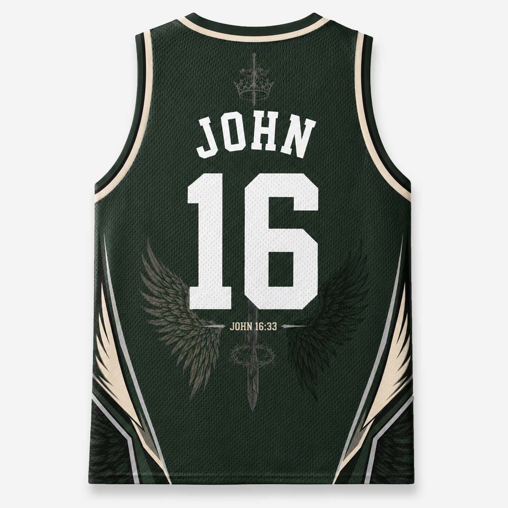 Winged Crown Graphic Mesh Jersey Tank Top