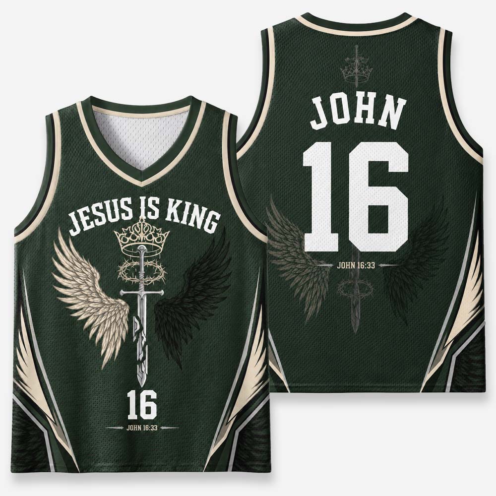 Winged Crown Graphic Mesh Jersey Tank Top