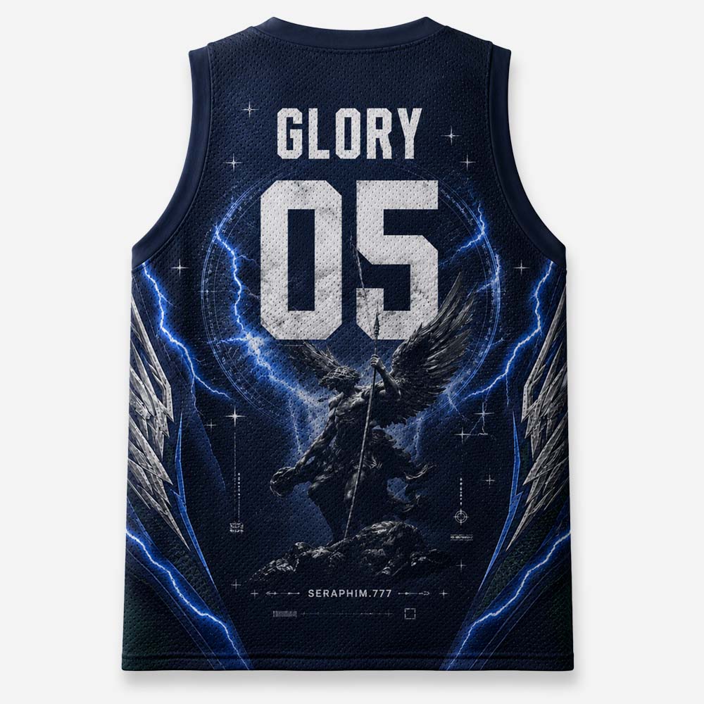 Eye Wing Warrior Graphic Mesh Jersey Tank Top