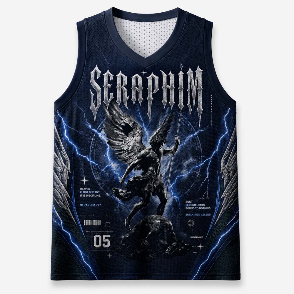 Eye Wing Warrior Graphic Mesh Jersey Tank Top