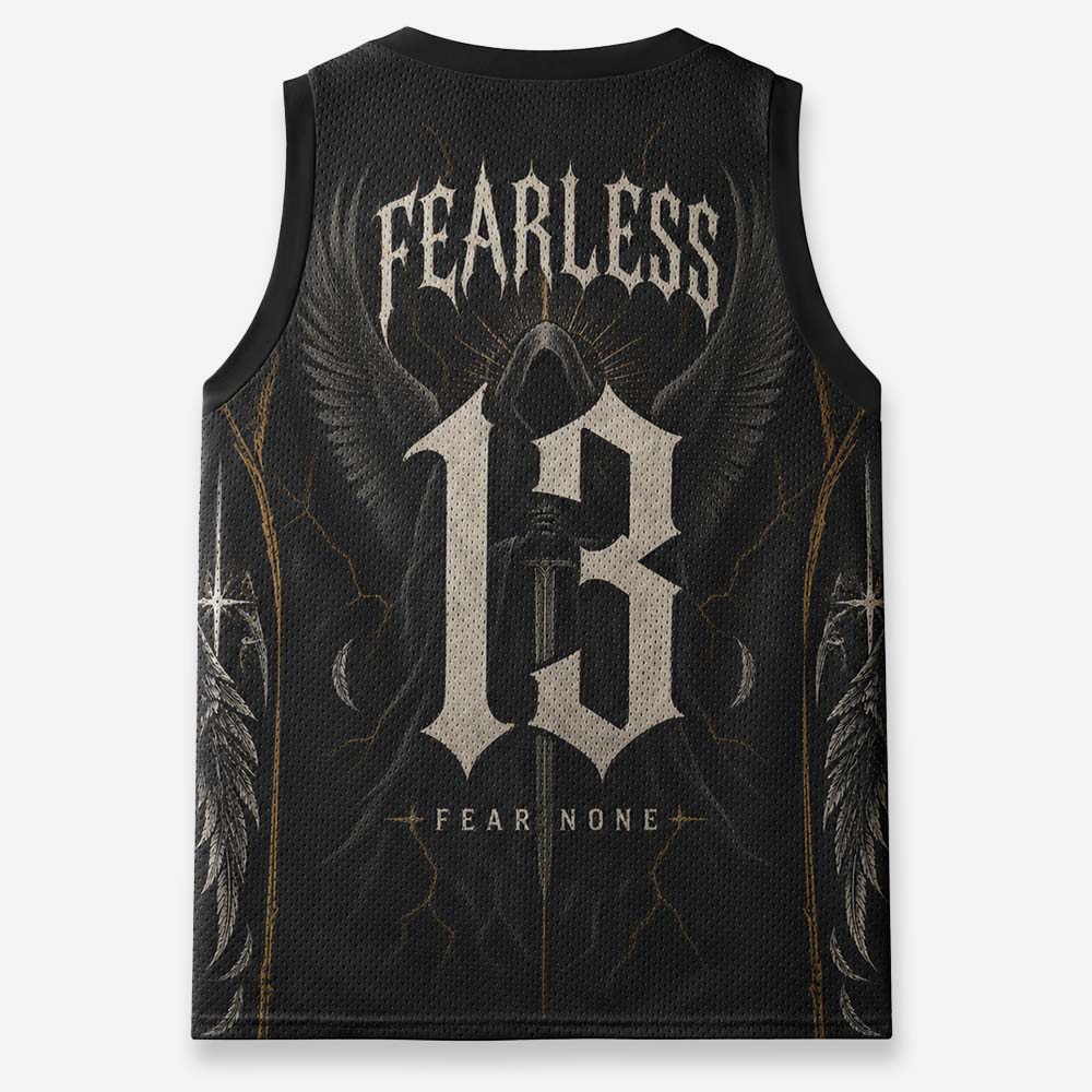 Fearless Wing Graphic Mesh Jersey Tank Top