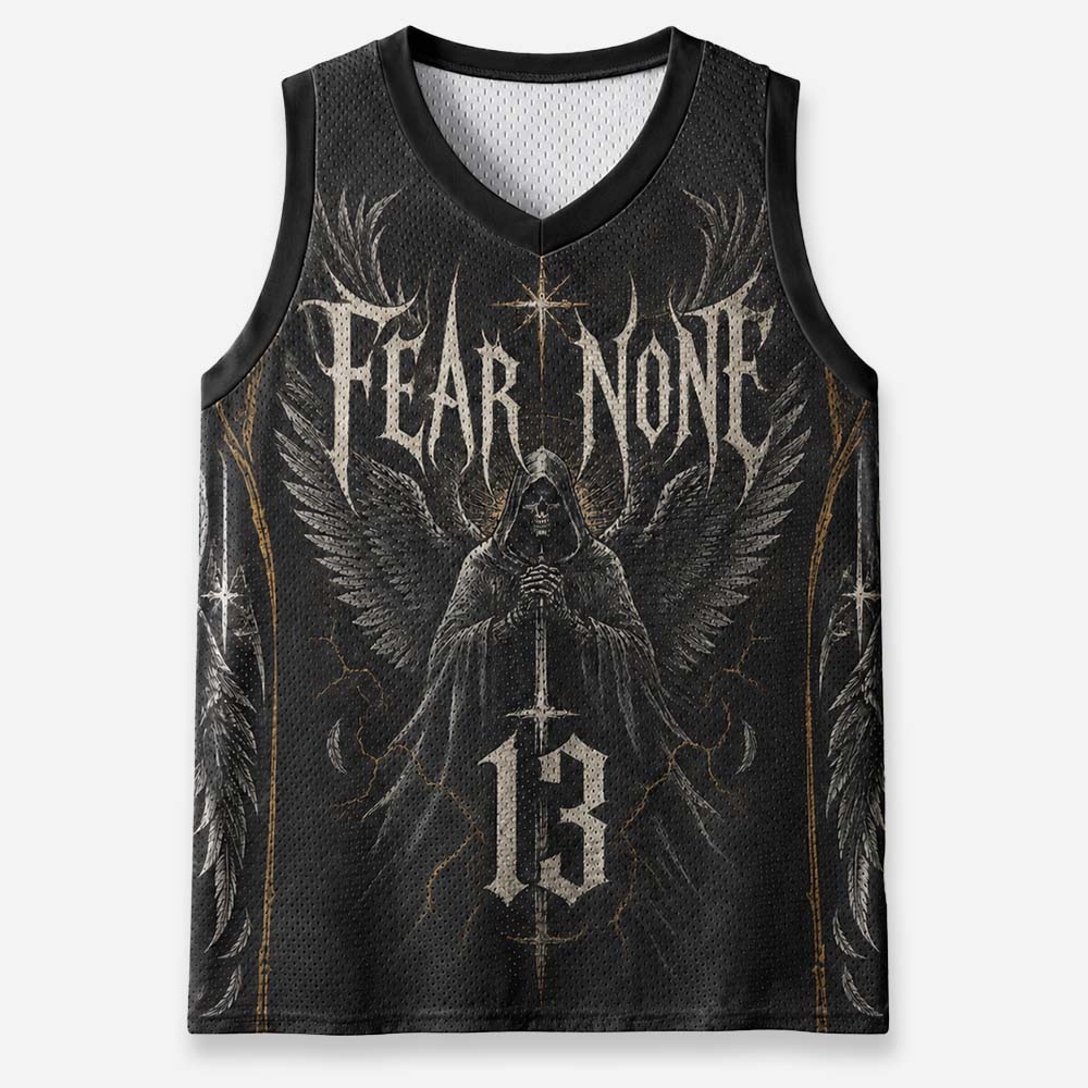 Fearless Wing Graphic Mesh Jersey Tank Top
