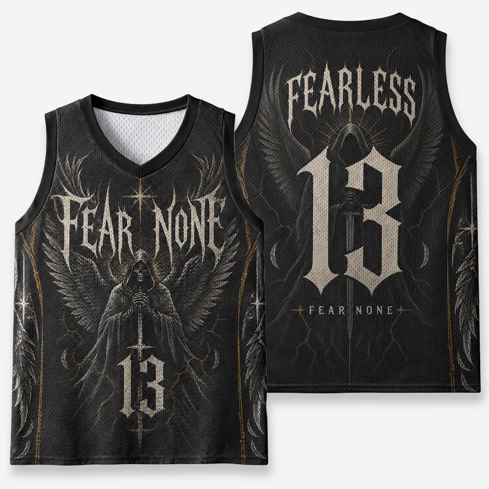 Fearless Wing Graphic Mesh Jersey Tank Top
