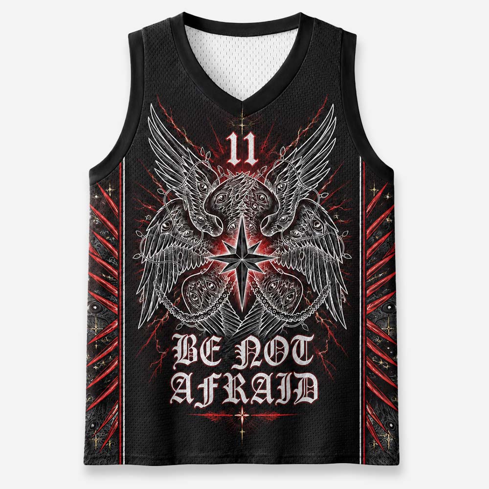 Fearless Eye Wing Graphic Mesh Jersey Tank Top