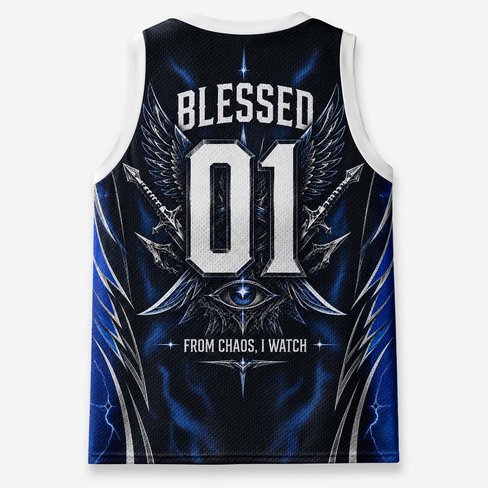 Chaos Watcher Graphic Mesh Jersey Tank Top