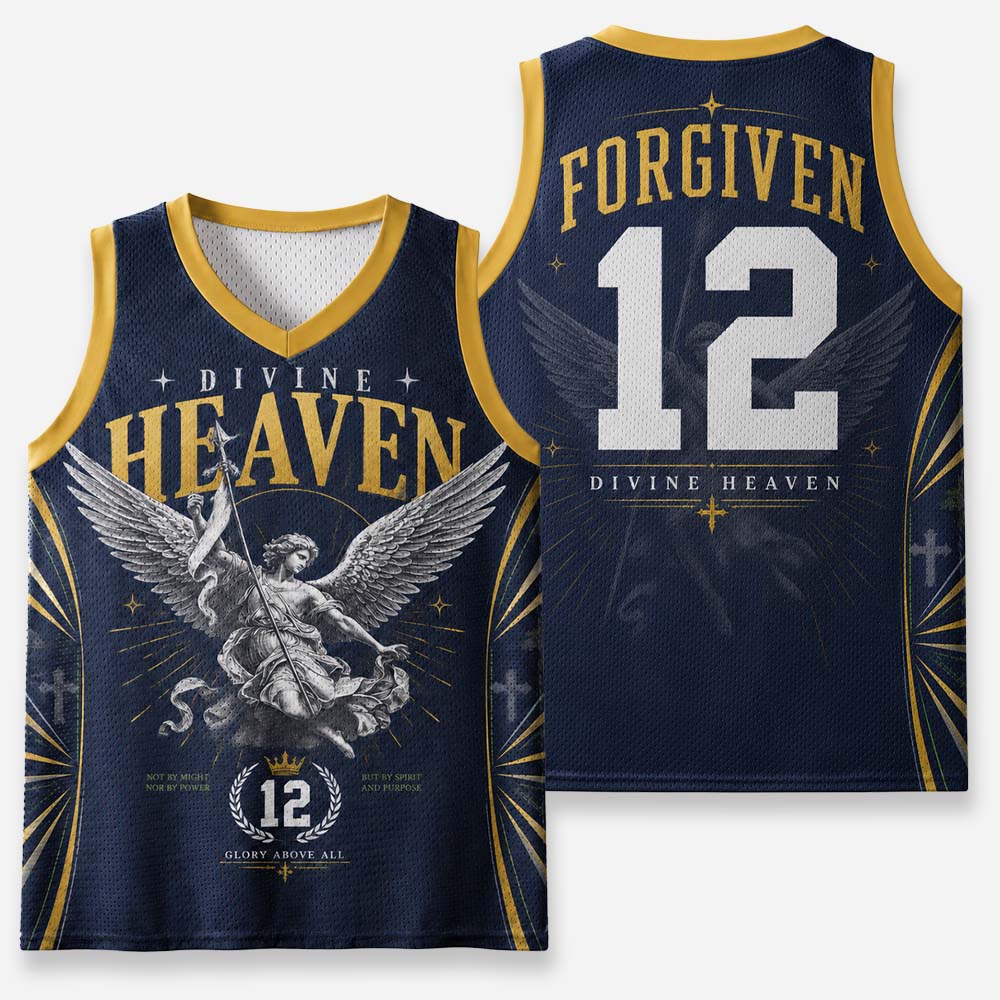 Angel Graphic Graphic Mesh Jersey Tank Top
