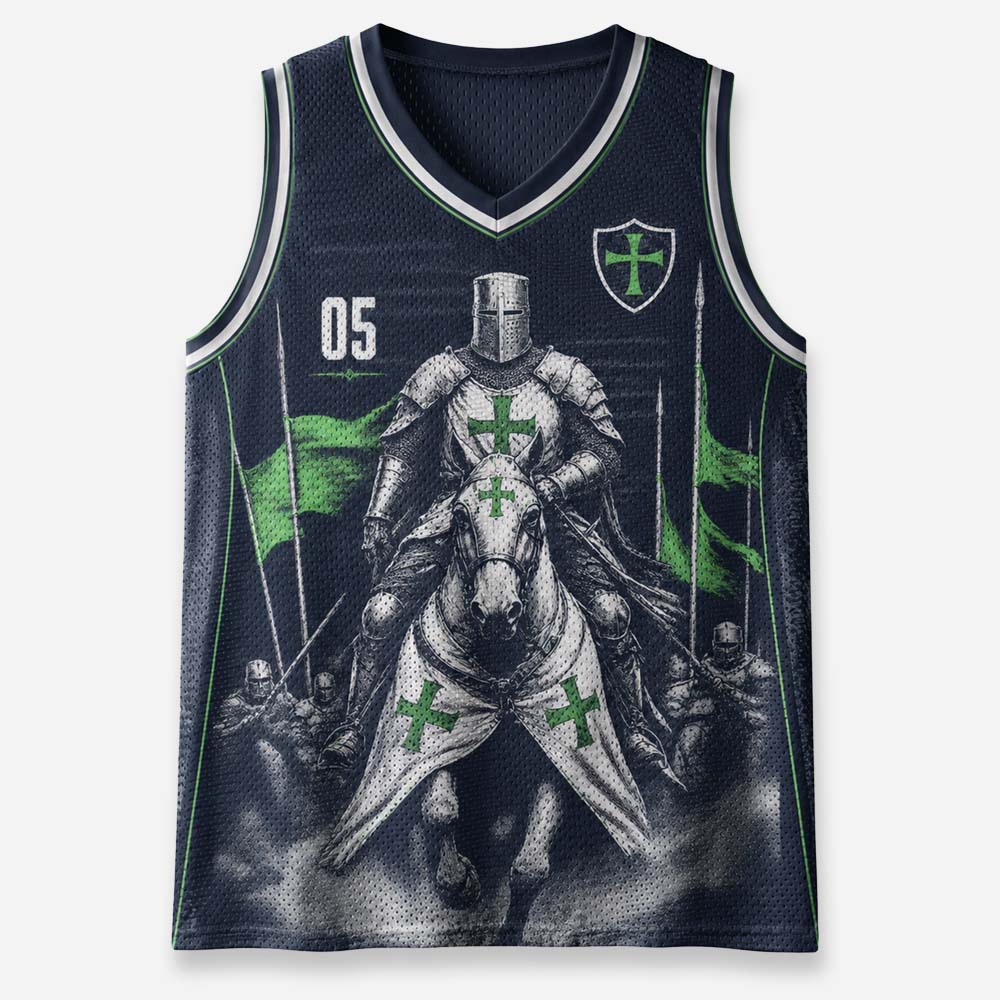 Mounted Knight Graphic Mesh Jersey Tank Top