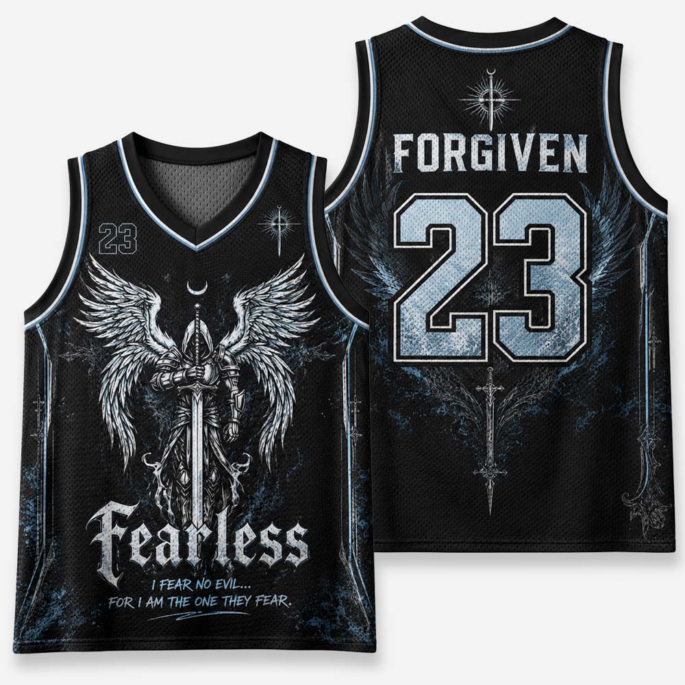 Fearless Sword Graphic Mesh Jersey Tank Top