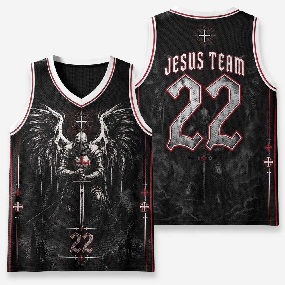Winged Knight Graphic Mesh Jersey Tank Top