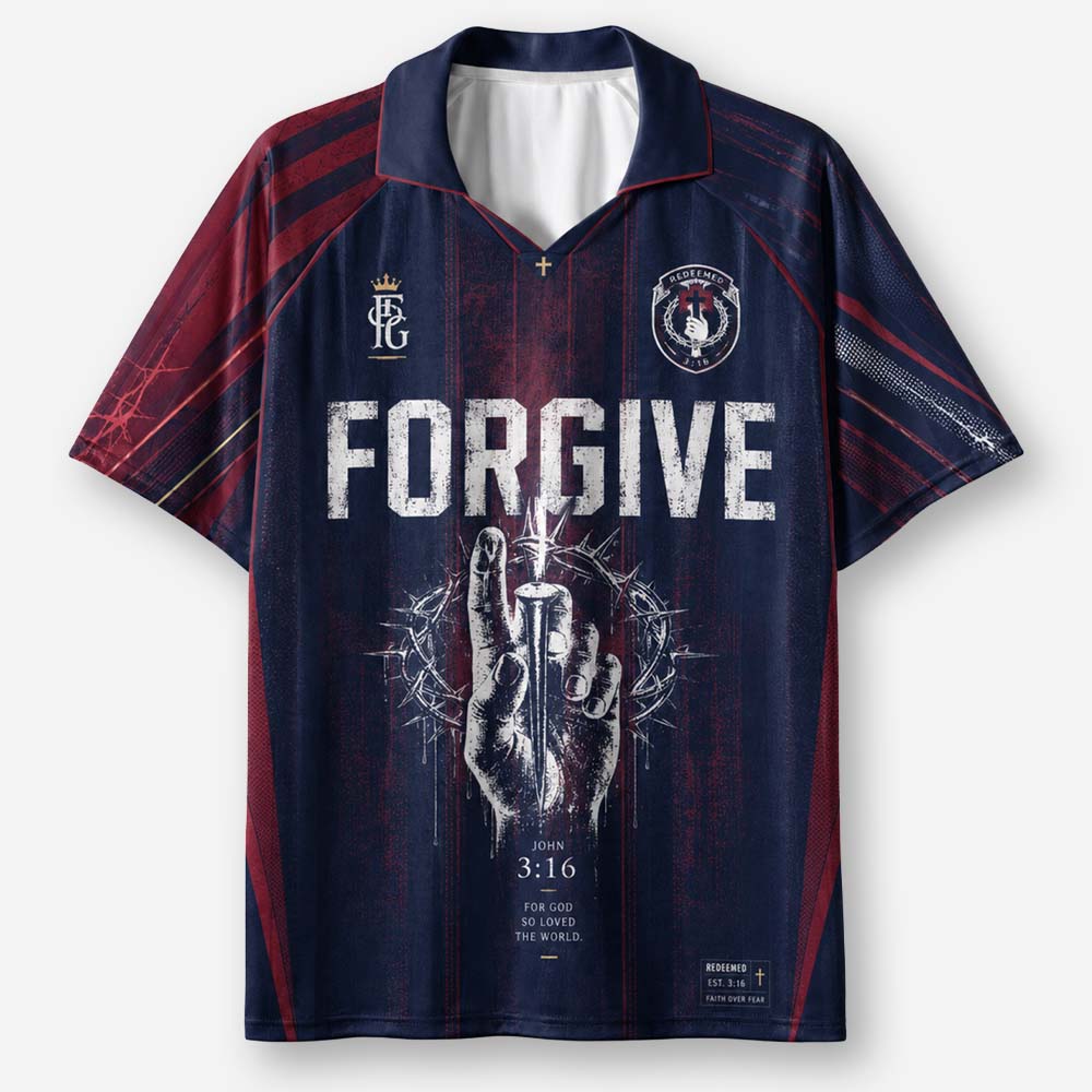 Forgiveness Graphic Collar Jersey