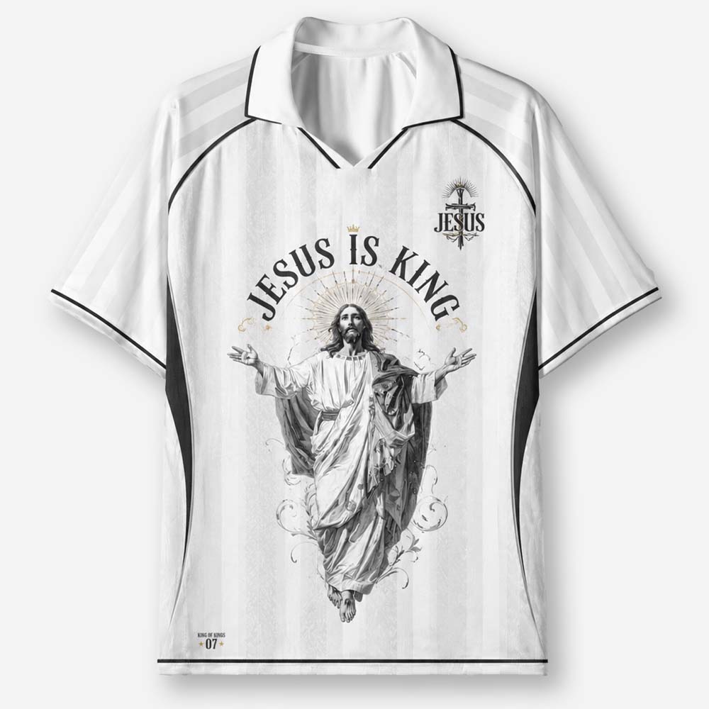 King Statement Graphic Collar Jersey