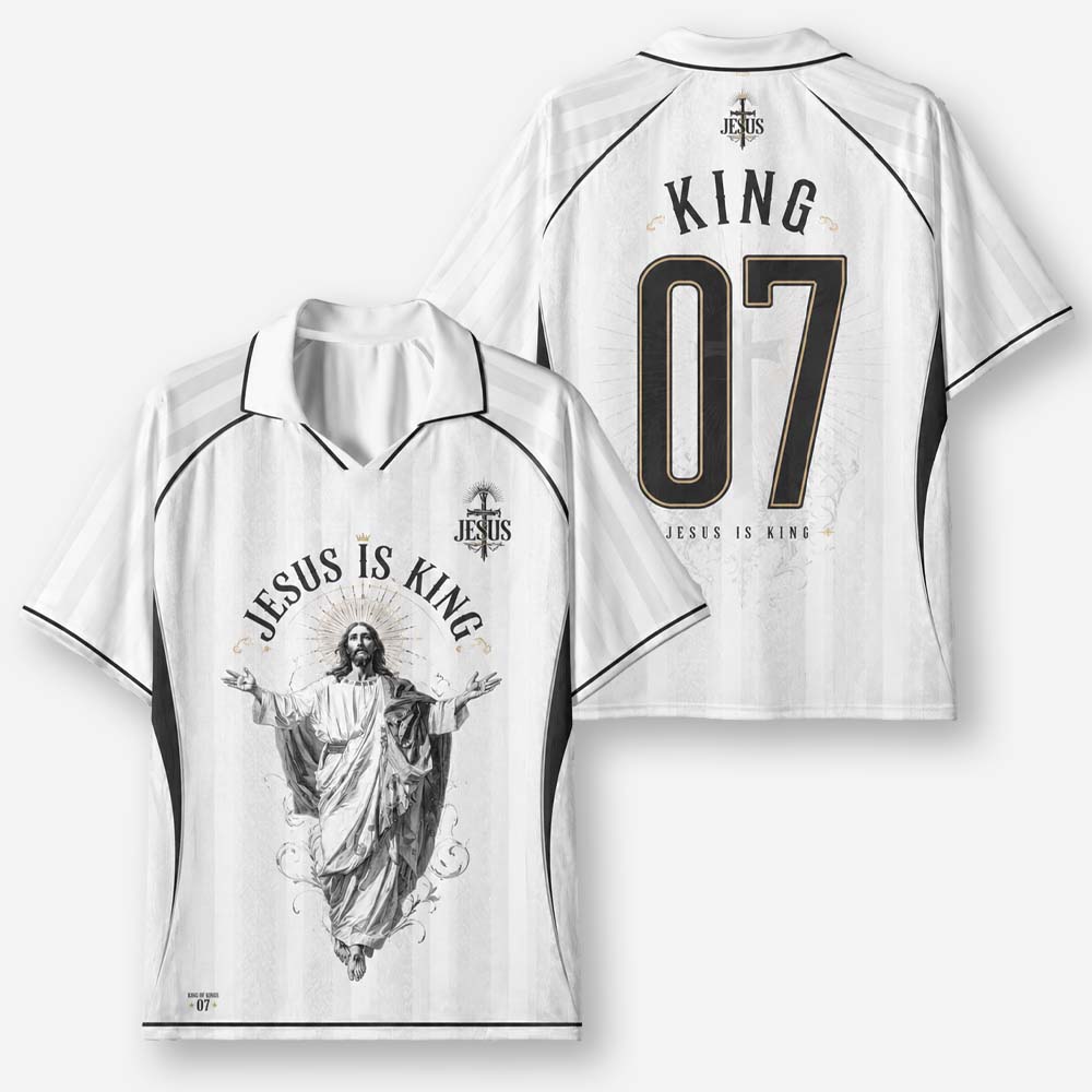 King Statement Graphic Collar Jersey
