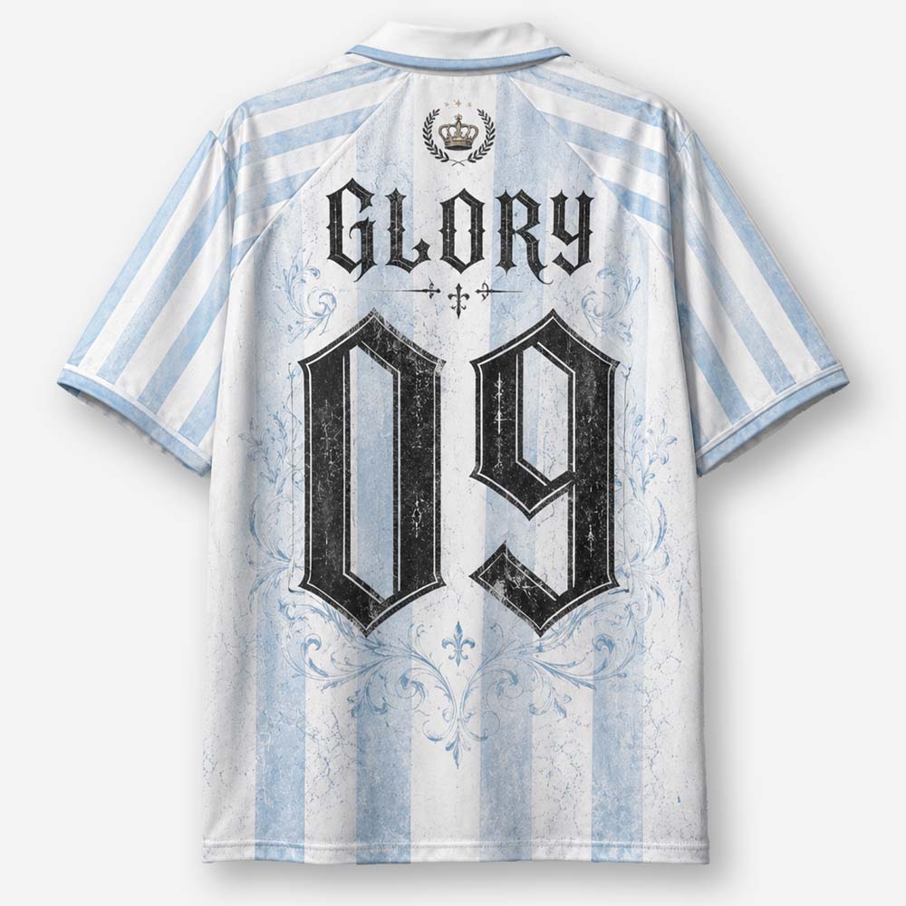 King Portrait Graphic Collar Jersey