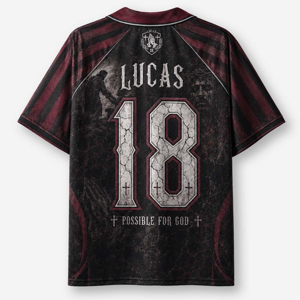 Impossible Path Graphic Collar Jersey