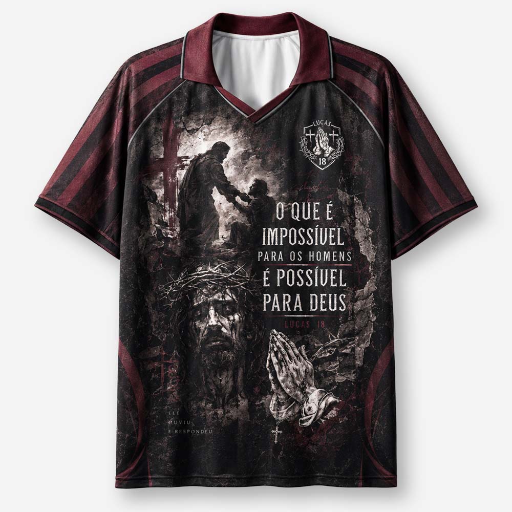 Impossible Path Graphic Collar Jersey