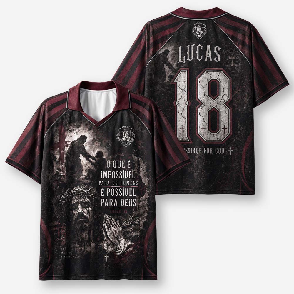 Impossible Path Graphic Collar Jersey