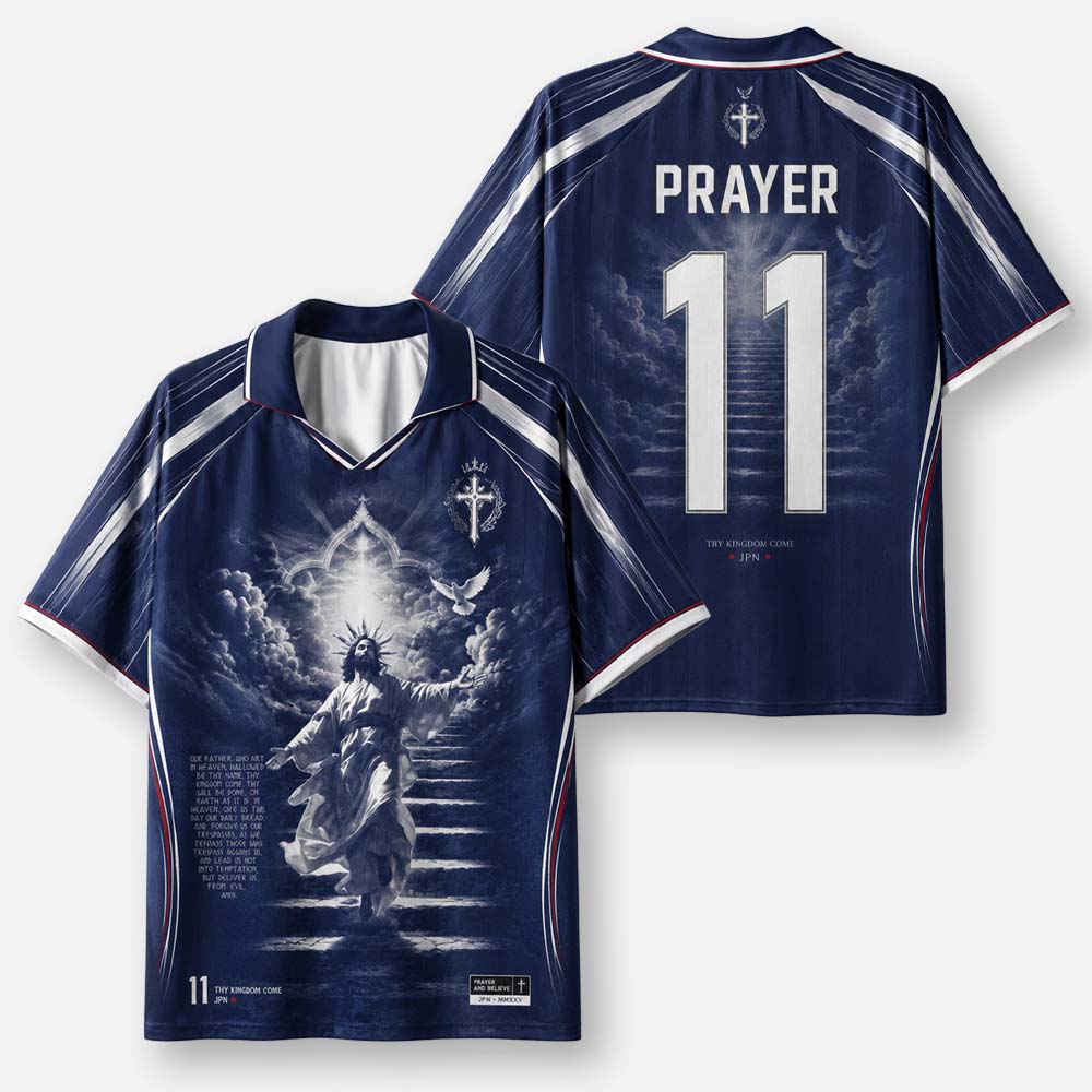 Cloud Stairway Graphic Collar Jersey