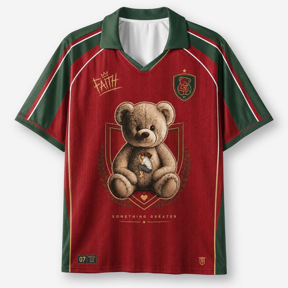 Healing Teddy Bear Graphic Collar Jersey