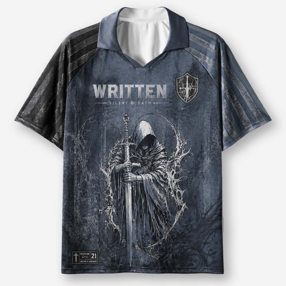 Silent Oath Grim Warrior Graphic Collar Jersey