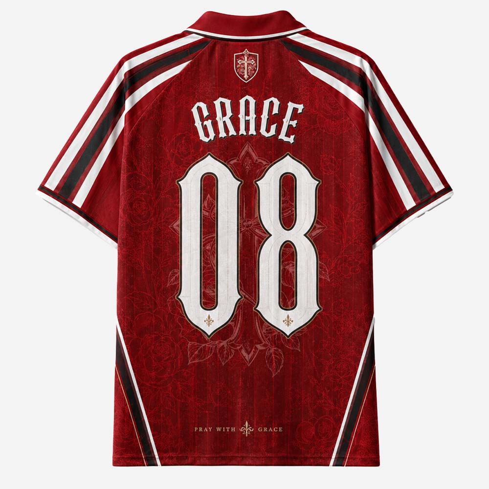 Sovereign Grace Blade Floral Graphic Collar Jersey