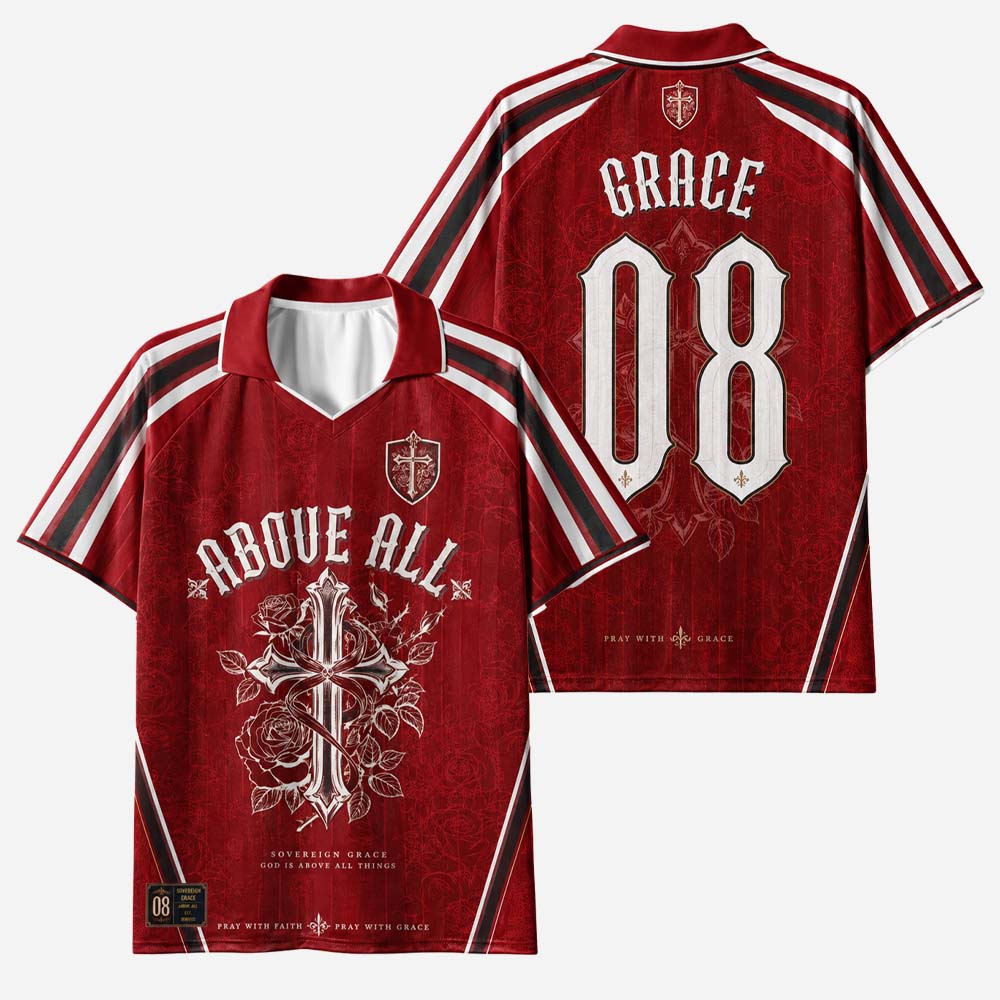 Sovereign Grace Blade Floral Graphic Collar Jersey