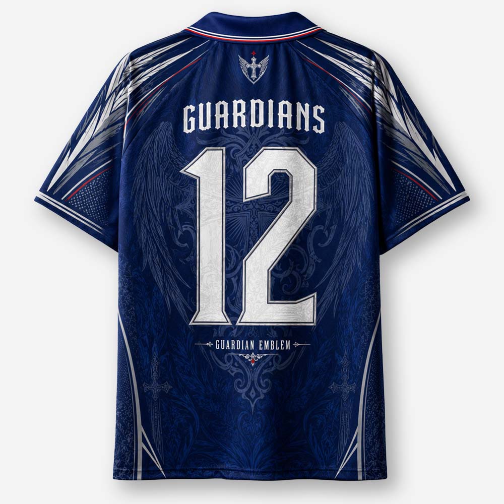 Winged Emblem Graphic Collar Jersey