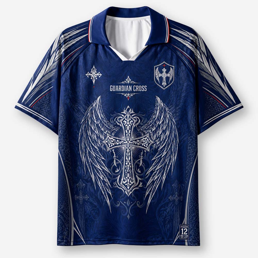 Winged Emblem Graphic Collar Jersey