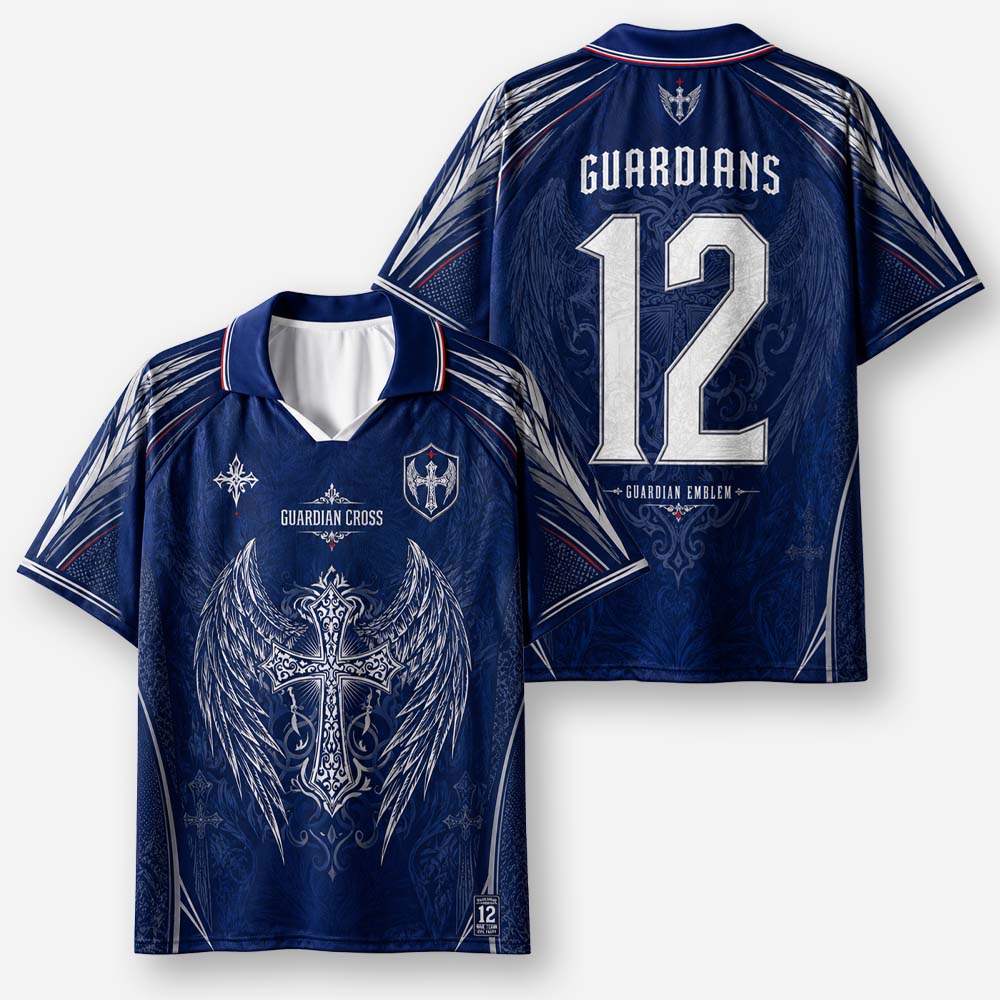 Winged Emblem Graphic Collar Jersey